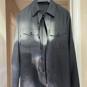 Suitsupply Dark Gray Overshirt / Large